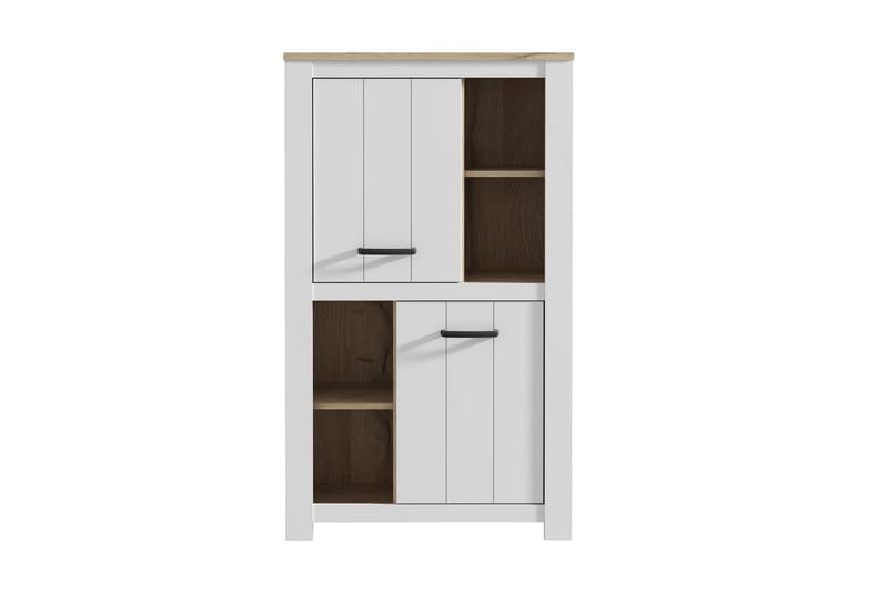 Crumpton Skænk 87 cm - Hvid/Brun - Skænke & sideboards