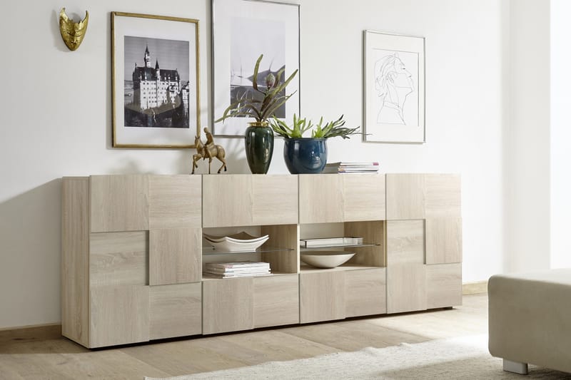 Dama Skænk 241 cm Stor - Samoa Eg - Opbevaring - Opbevaringsmøbler - Skænke & sideboards