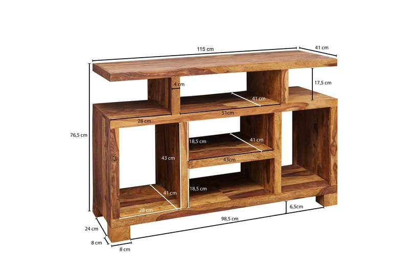 Dentel Sideboard i Træ - Brun - Opbevaring - Opbevaringsmøbler - Skænke & sideboards