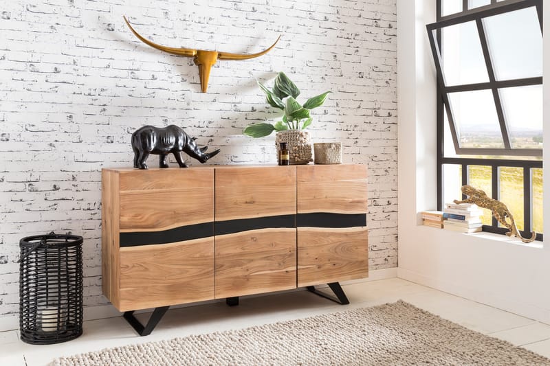 Dowlats skænk 148x43 cm - Træ / natur - Opbevaring - Opbevaringsmøbler - Skænke & sideboards
