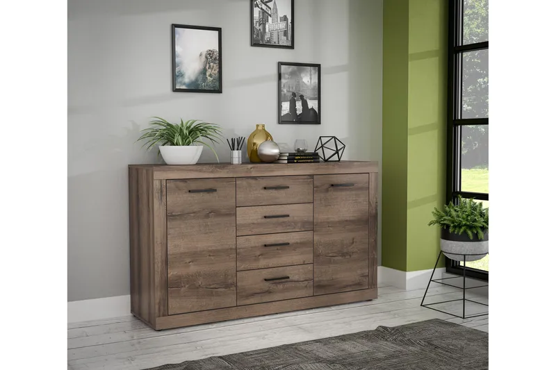 Elhovo Sideboard 41x143 cm - Brun - Opbevaring - Opbevaringsmøbler - Skænke & sideboards