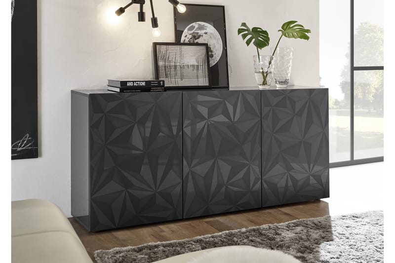 Fasett Basic Skænk 181 cm - Grå - Opbevaring - Opbevaringsmøbler - Skænke & sideboards