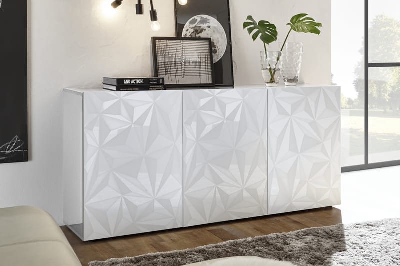 Fasett Basic Skænk 181 cm - Hvid - Opbevaring - Opbevaringsmøbler - Skænke & sideboards