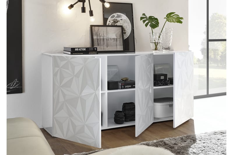 Fasett Basic Skænk 181 cm - Hvid - Opbevaring - Opbevaringsmøbler - Skænke & sideboards