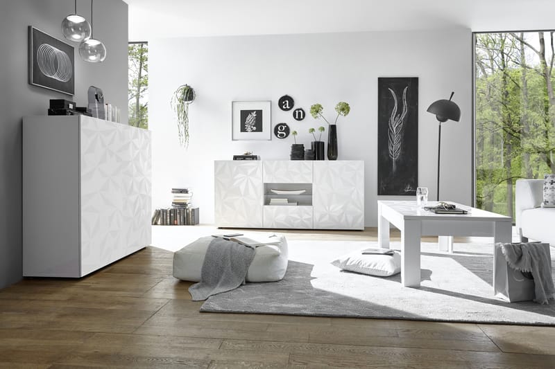 Fasett Skænk 181 cm - Hvid - Opbevaring - Opbevaringsmøbler - Skænke & sideboards
