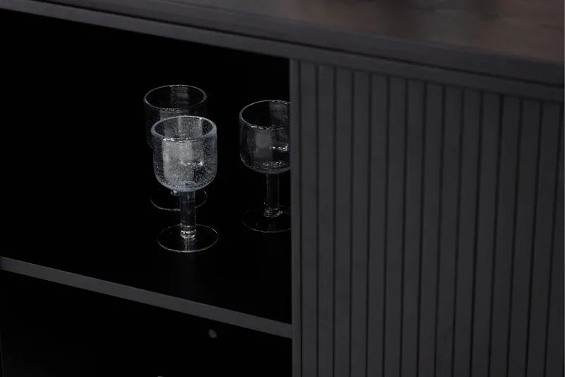 Fjällbacka Skænk 160x48 cm - Sort - Opbevaring - Opbevaringsmøbler - Skænke & sideboards