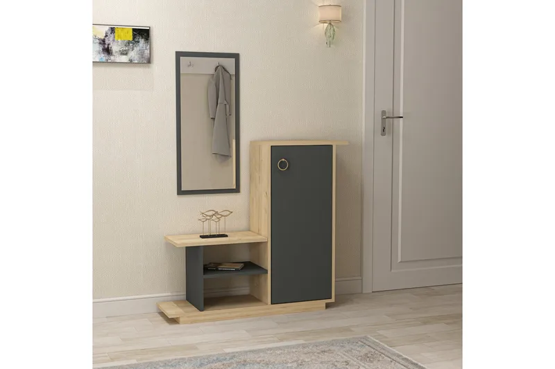 Glatton Sideboard 80 cm - Eg|Antracit - Opbevaring - Opbevaringsmøbler - Skænke & sideboards