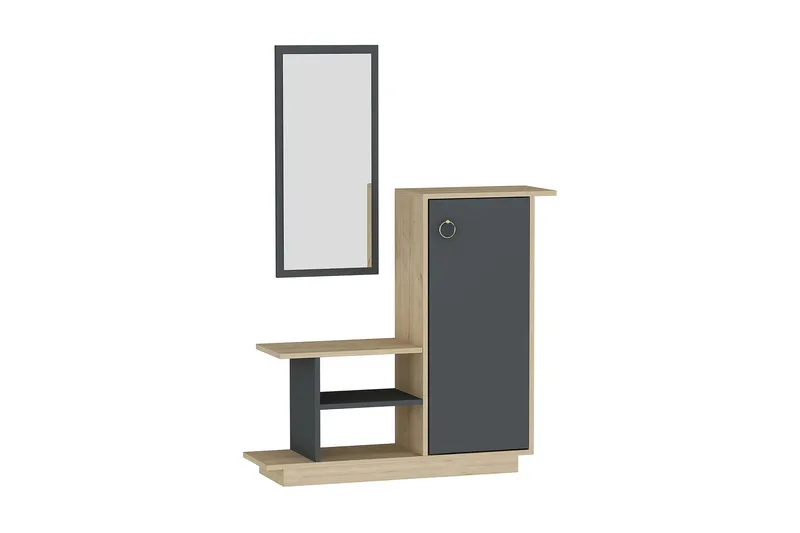 Glatton Sideboard 80 cm - Natur/Antracit - Opbevaring - Opbevaringsmøbler - Skænke & sideboards