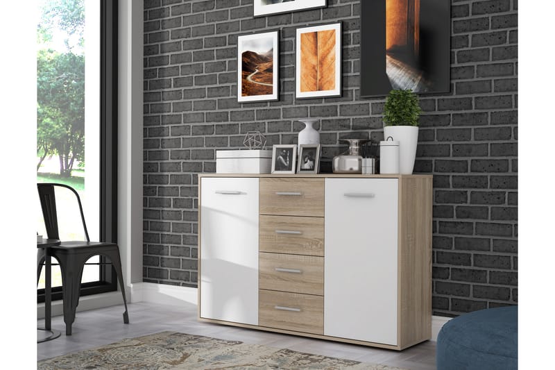 Haba Skænk 34x123 cm - Brun / hvid - Skænke & sideboards