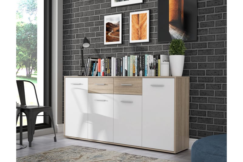 Haba Skænk 34x162 cm - Brun / hvid - Opbevaring - Opbevaringsmøbler - Skænke & sideboards