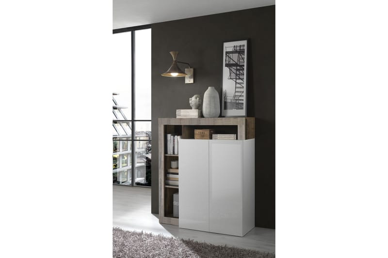 Hamburgan Sideboard 42x108 cm - Hvid - Opbevaring - Opbevaringsmøbler - Skænke & sideboards