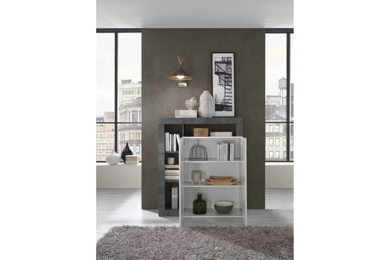 Hamburgan Sideboard 42x108 cm - Hvid/Oxid - Opbevaring - Opbevaringsmøbler - Skænke & sideboards