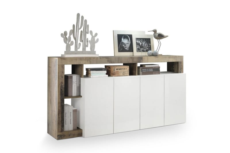 Hamburgan Sideboard 42x184 cm - Hvid - Opbevaring - Opbevaringsmøbler - Skænke & sideboards