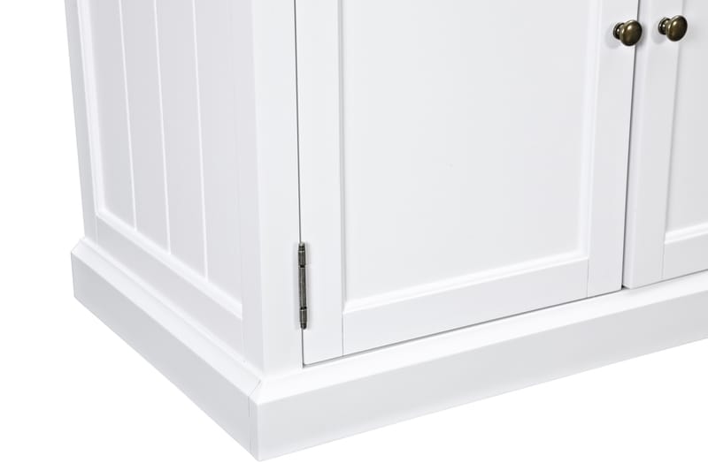 Hampton Skænk 170 cm 4 Låger 2 Skuffer - Hvid/Sort - Opbevaring - Opbevaringsmøbler - Skænke & sideboards