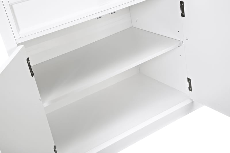 Hampton Skænk 170 cm 4 Låger 2 Skuffer - Hvid/Sort - Opbevaring - Opbevaringsmøbler - Skænke & sideboards