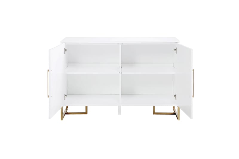 Herringbone Sideboard 122x48 cm Hvid - Opbevaring - Opbevaringsmøbler - Skænke & sideboards