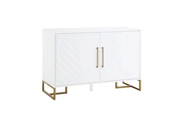 Herringbone Sideboard 122x48 cm Hvid - Opbevaring - Opbevaringsmøbler - Skænke & sideboards