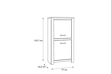 Hovencamp skab 42x77 cm - Brun - Opbevaring - Opbevaringsmøbler - Skænke & sideboards