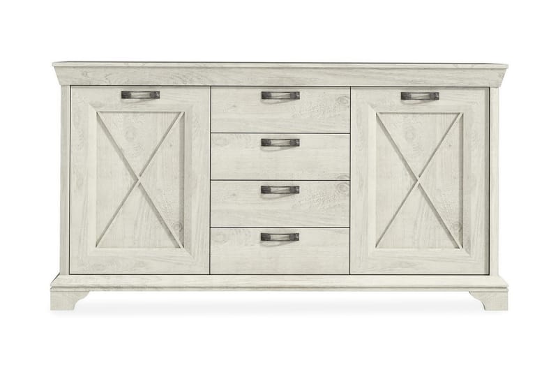 Hurlston Highboard 178 cm - Hvid - Opbevaring - Opbevaringsmøbler - Skænke & sideboards