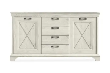 Hurlston Highboard 178 cm - Hvid - Opbevaring - Opbevaringsmøbler - Skænke & sideboards