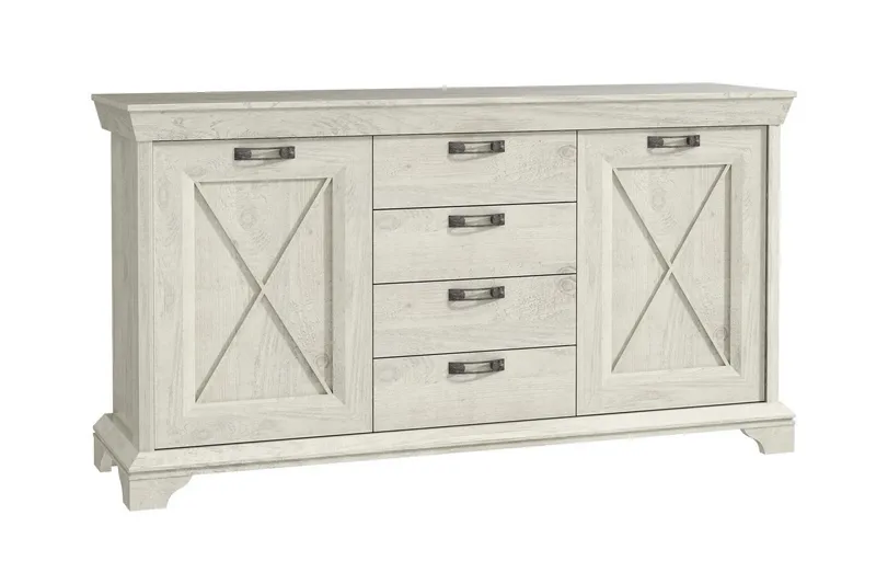 Hurlston Highboard 178 cm, Hvid