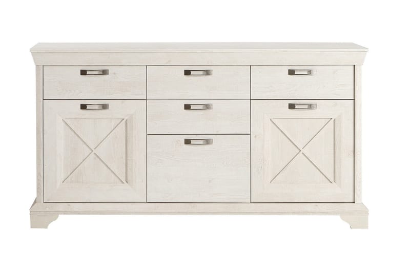 Hurlston Highboard 178 cm - Hvid - Opbevaring - Opbevaringsmøbler - Skænke & sideboards