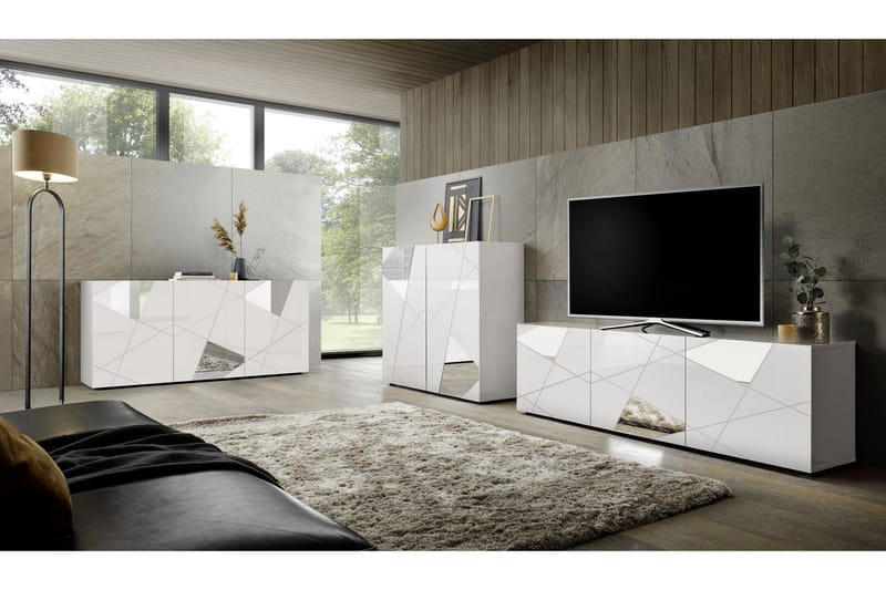Hvidtoria Sideboard 42x181 cm Hvid - Lc Spa - Opbevaring - Opbevaringsmøbler - Skænke & sideboards