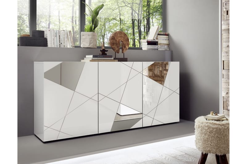 Hvidtoria Sideboard 42x181 cm Hvid - Lc Spa - Opbevaring - Opbevaringsmøbler - Skænke & sideboards