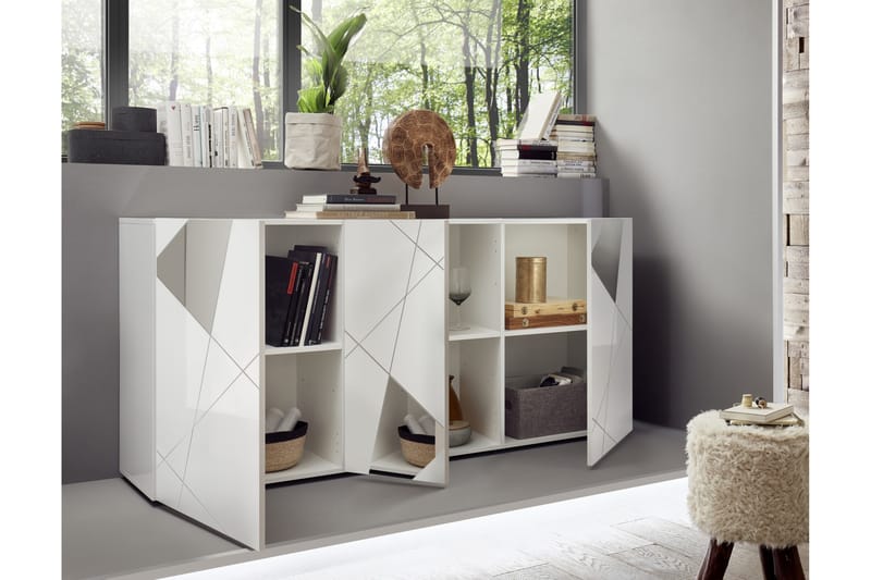 Hvidtoria Sideboard 42x181 cm Hvid - Lc Spa - Opbevaring - Opbevaringsmøbler - Skænke & sideboards