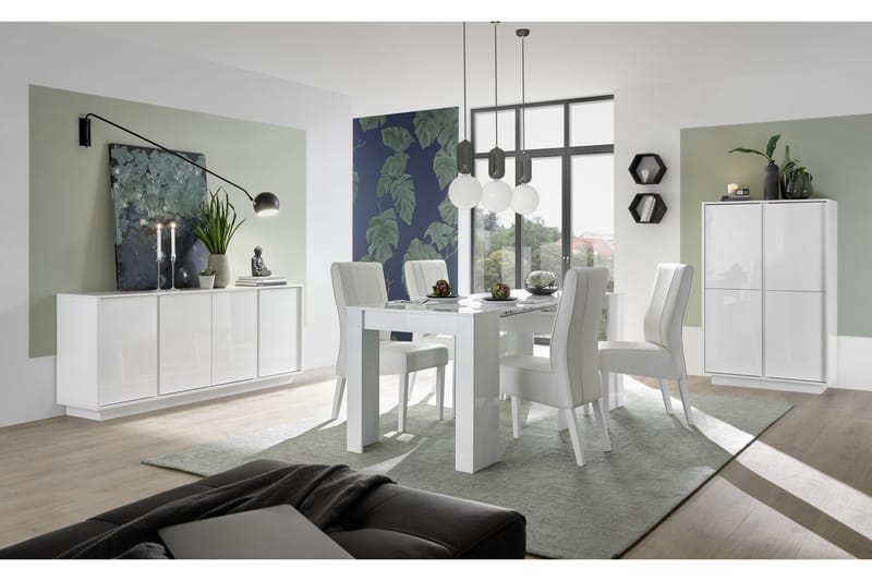 Ice Skænk 92x43 cm - Hvid Højglans - Opbevaring - Opbevaringsmøbler - Skænke & sideboards