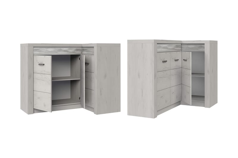 Indianapolis skænk 131x42x104 cm - Brun - Opbevaring - Opbevaringsmøbler - Skænke & sideboards