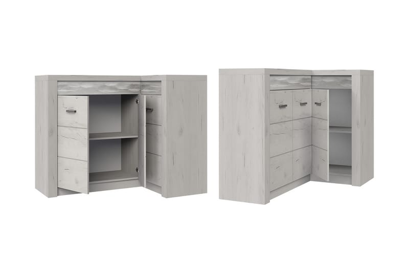 Indianapolis skænk 131x42x104 cm - Brun - Skænke & sideboards