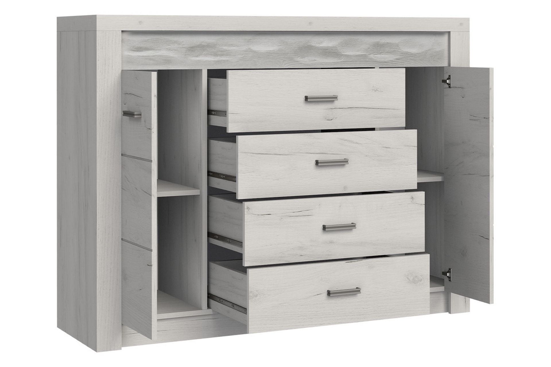 Indianapolis skænk 137x42x104 cm - Beige | Brun - Opbevaring - Opbevaringsmøbler - Skænke & sideboards