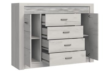 Indianapolis skænk 137x42x104 cm - Beige | Brun - Opbevaring - Opbevaringsmøbler - Skænke & sideboards