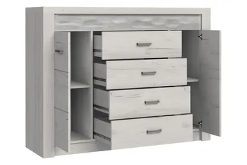 Indianapolis skænk 137x42x104 cm - Beige | Brun - Opbevaring - Opbevaringsmøbler - Skænke & sideboards