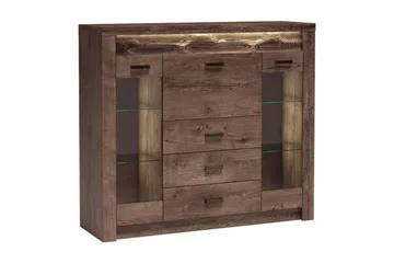 Indianapolis skænk 137x42x122 cm - Brun - Opbevaring - Opbevaringsmøbler - Skænke & sideboards