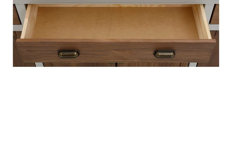 Kagami Skænk 175x38 cm - Grå/Brun - Opbevaring - Opbevaringsmøbler - Skænke & sideboards