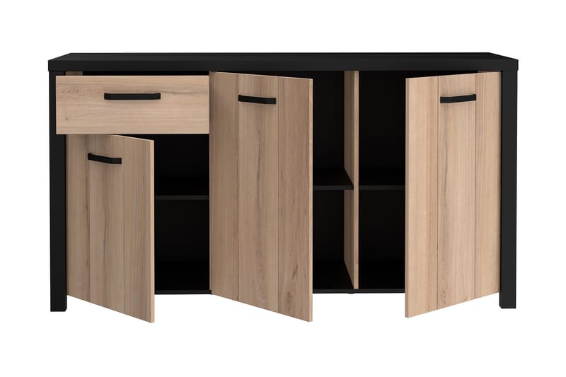 Konitsa Sideboard 52x160 cm - Brun/Sort - Opbevaring - Opbevaringsmøbler - Skænke & sideboards