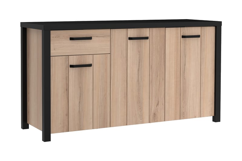 Konitsa Sideboard 52x160 cm - Brun/Sort - Skænke & sideboards