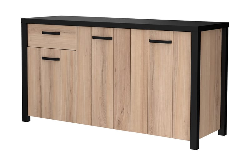 Konitsa Sideboard 52x160 cm - Brun/Sort - Skænke & sideboards