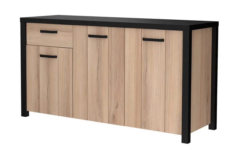 Konitsa Sideboard 52x160 cm - Brun/Sort - Opbevaring - Opbevaringsmøbler - Skænke & sideboards