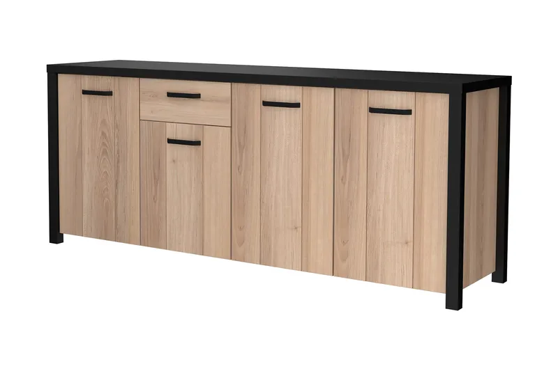 Konitsa Sideboard 52x210 cm - Brun/Sort - Opbevaring - Opbevaringsmøbler - Skænke & sideboards