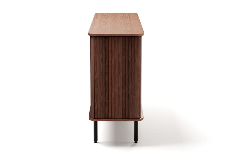 Kopparbo Skænk med Opbevaring Ribbet - Mørkebrun / Valnød / Træ - Opbevaring - Opbevaringsmøbler - Skænke & sideboards