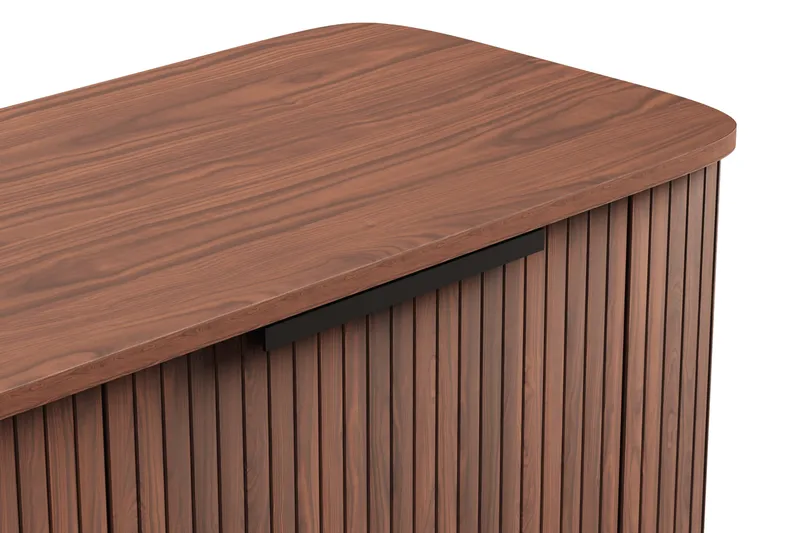 Kopparbo Skænk med Opbevaring Ribbet - Mørkebrun / Valnød / Træ - Opbevaring - Opbevaringsmøbler - Skænke & sideboards