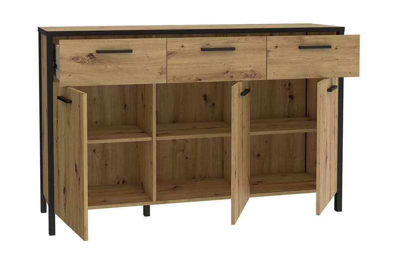 Koufalia Sideboard 40x140 cm - Brun/Sort - Opbevaring - Opbevaringsmøbler - Skænke & sideboards
