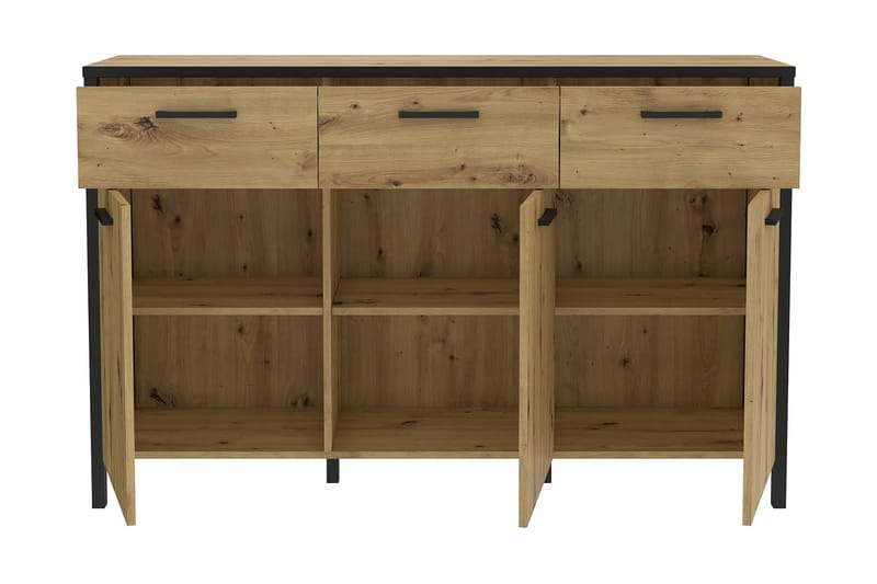 Koufalia Sideboard 40x140 cm - Brun/Sort - Skænke & sideboards