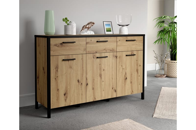 Koufalia Sideboard 40x140 cm - Brun/Sort - Skænke & sideboards