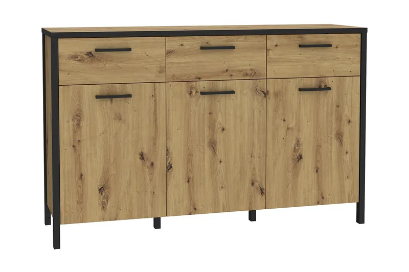 Koufalia Sideboard 40x140 cm, Brun/Sort