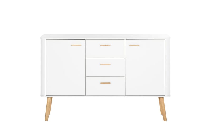 Lausanne Sideboard 136x40 cm, Hvid/Natur