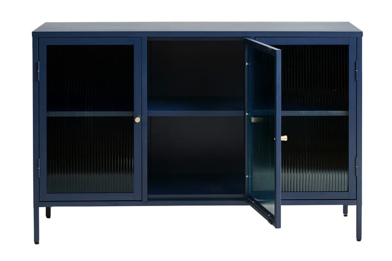 Lazarus Sideboard 3 dele 132 cm - Blå - Opbevaring - Opbevaringsmøbler - Skænke & sideboards